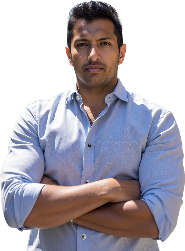 Karthik crossed arms